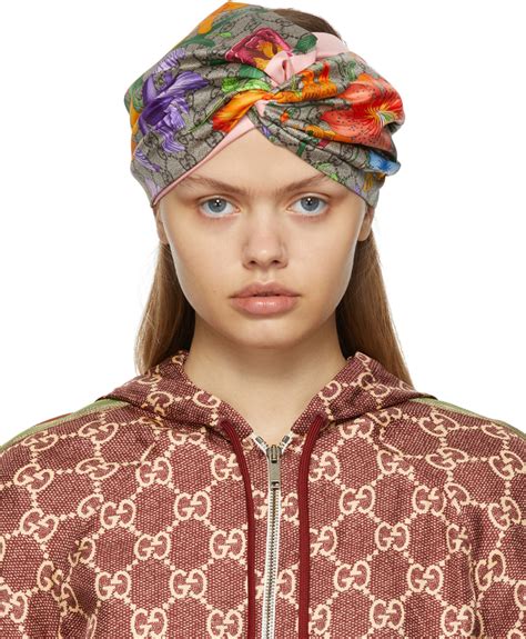 gucci headband flower|Gucci headband transparent.